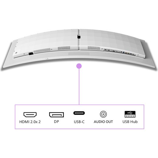 Philips Evnia 8000 49M2C8900L/00 computer monitor 124.2 cm (48.9") 5120 x 1440 pixels Dual QHD QD-OLED White_5