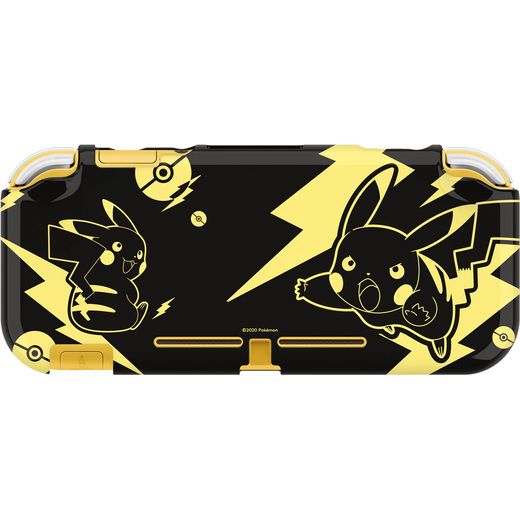 Hori Pokemon Duraflexi Protector For Nintendo Switch Lite - Black / Gold