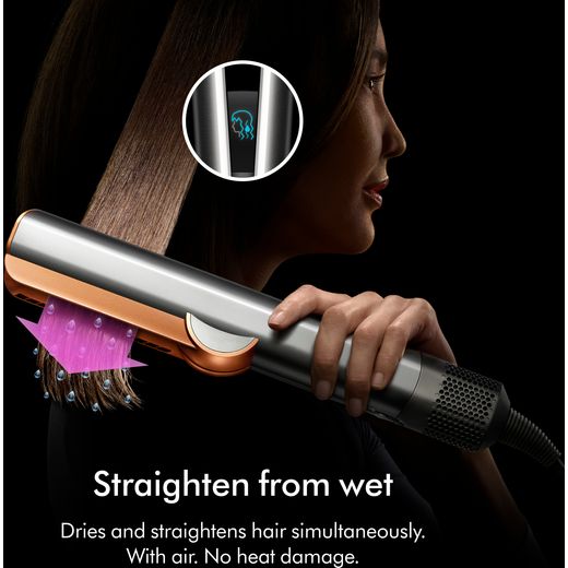 Dyson 598961-01 Hair Straightener Ceramic Pink / Rose Gold - Annotation - Straighten from wet