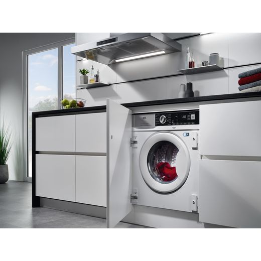 AEG Integrated 7Kg / 4Kg Washer Dryer - White - Washing machine in kitchen