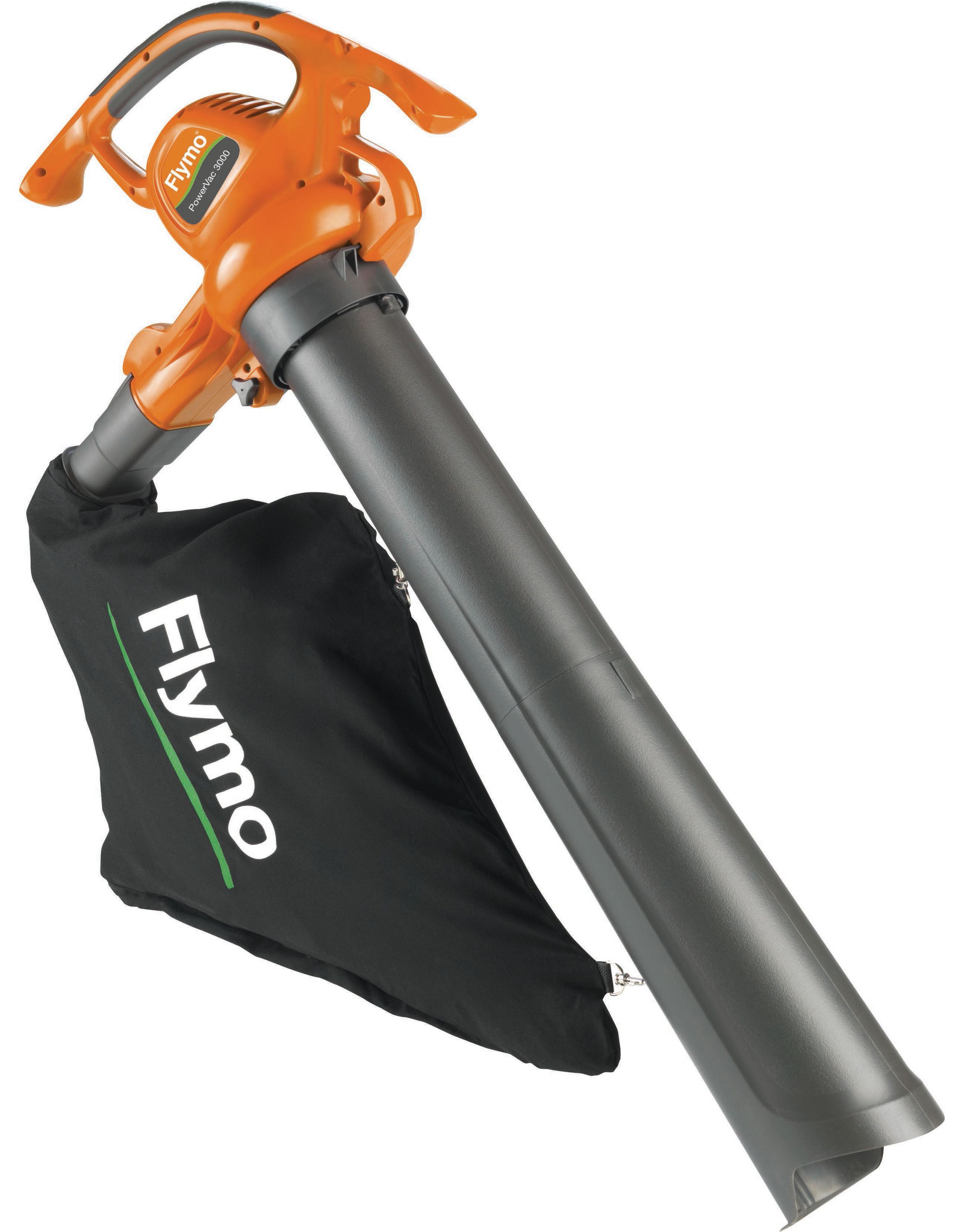 Flymo PowerVac3000 Leaf Blower and Vacuum - Orange
