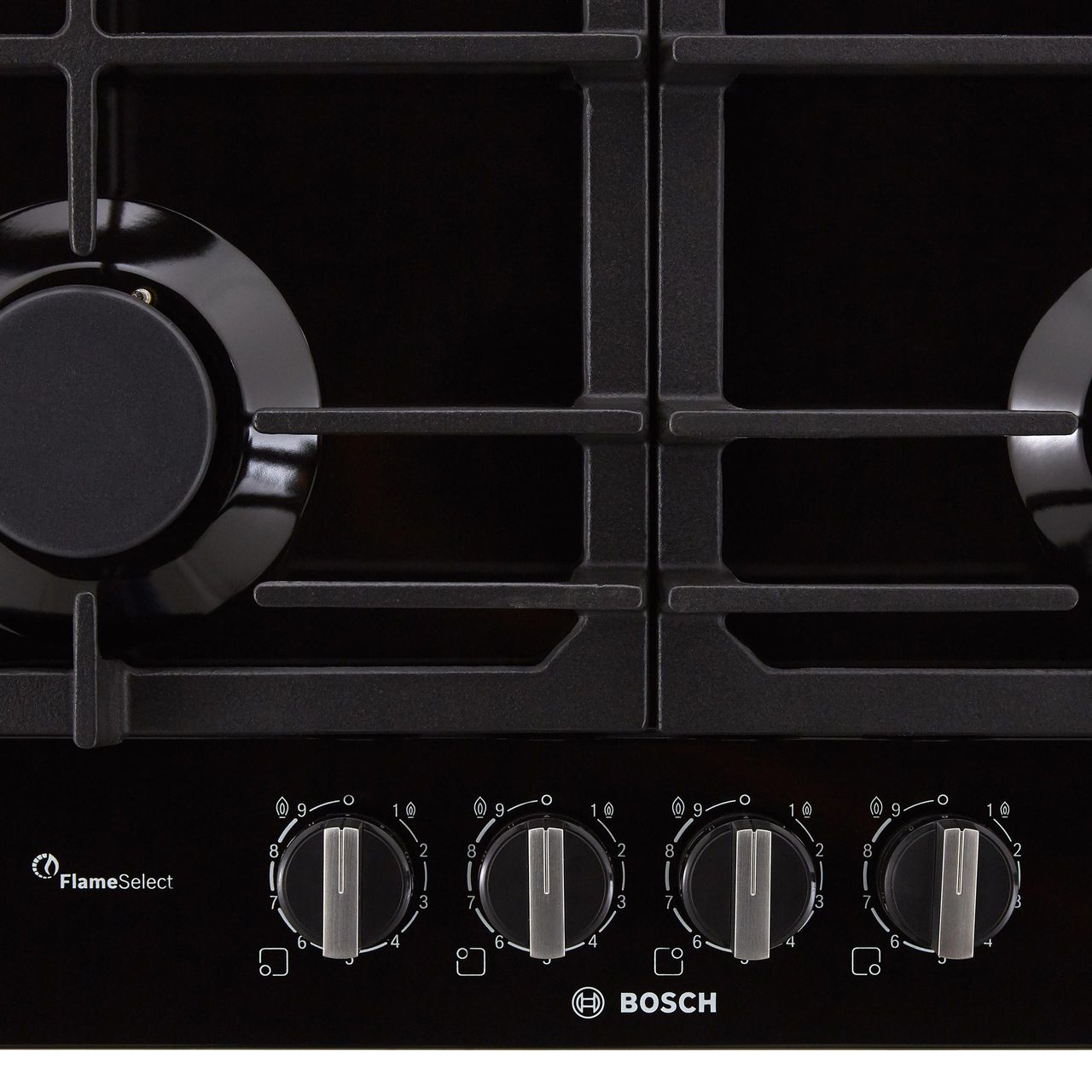 Bosch PCP6A6B90 Serie 6 Built In 58cm 4 Burners Gas Hob Black ...