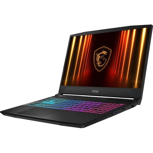 MSI Katana 15 15.6" Gaming Laptop - NVIDIA® GeForce® RTX™ 5070, Intel® Core™ i7, 512GB SSD - Black - Left perspective