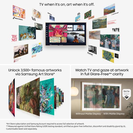 Samsung The Frame 43" 4K Ultra HD QLED Smart TV [2025] - Annotation - Features