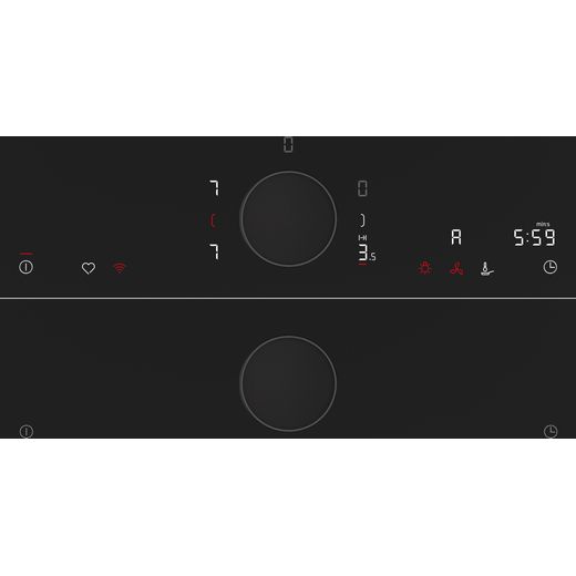 NEFF N90 T69FUV4L0 92cm Induction Hob - Black - Control panel shot