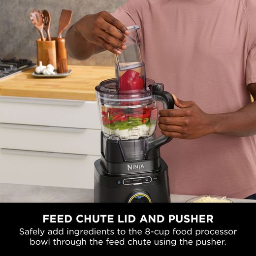 Ninja Detect Duo Power Blender Pro TB401UK 1.9 Litre Blender - Black - Annotation - Feed chute shot