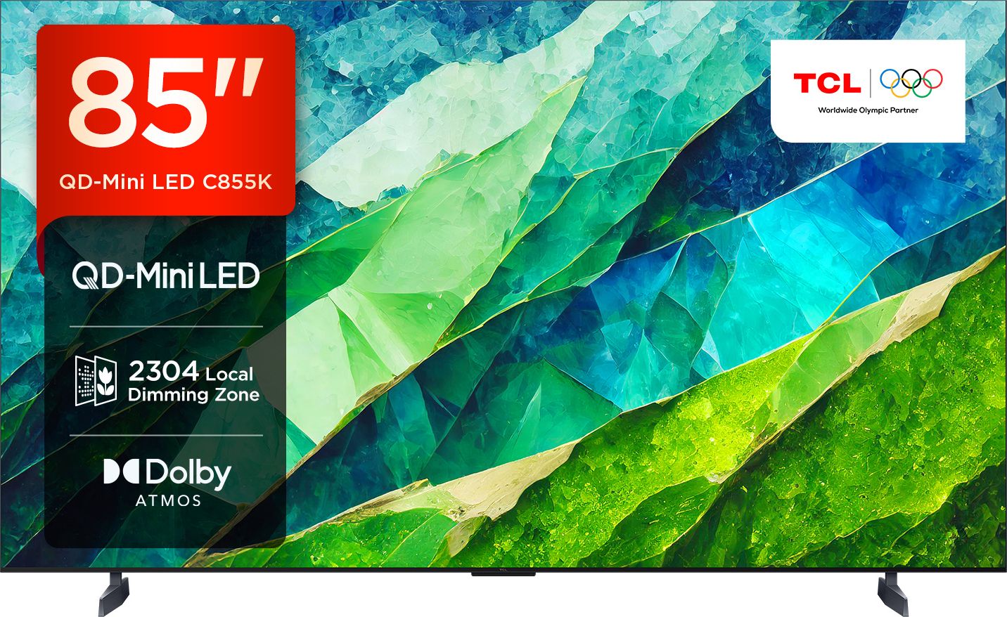 TCL 85" C855K MiniLED 4K Smart Google TV - Black
