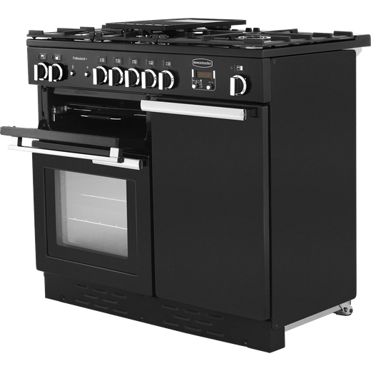 Rangemaster Professional Plus 100cm Dual Fuel Range Cooker - Black