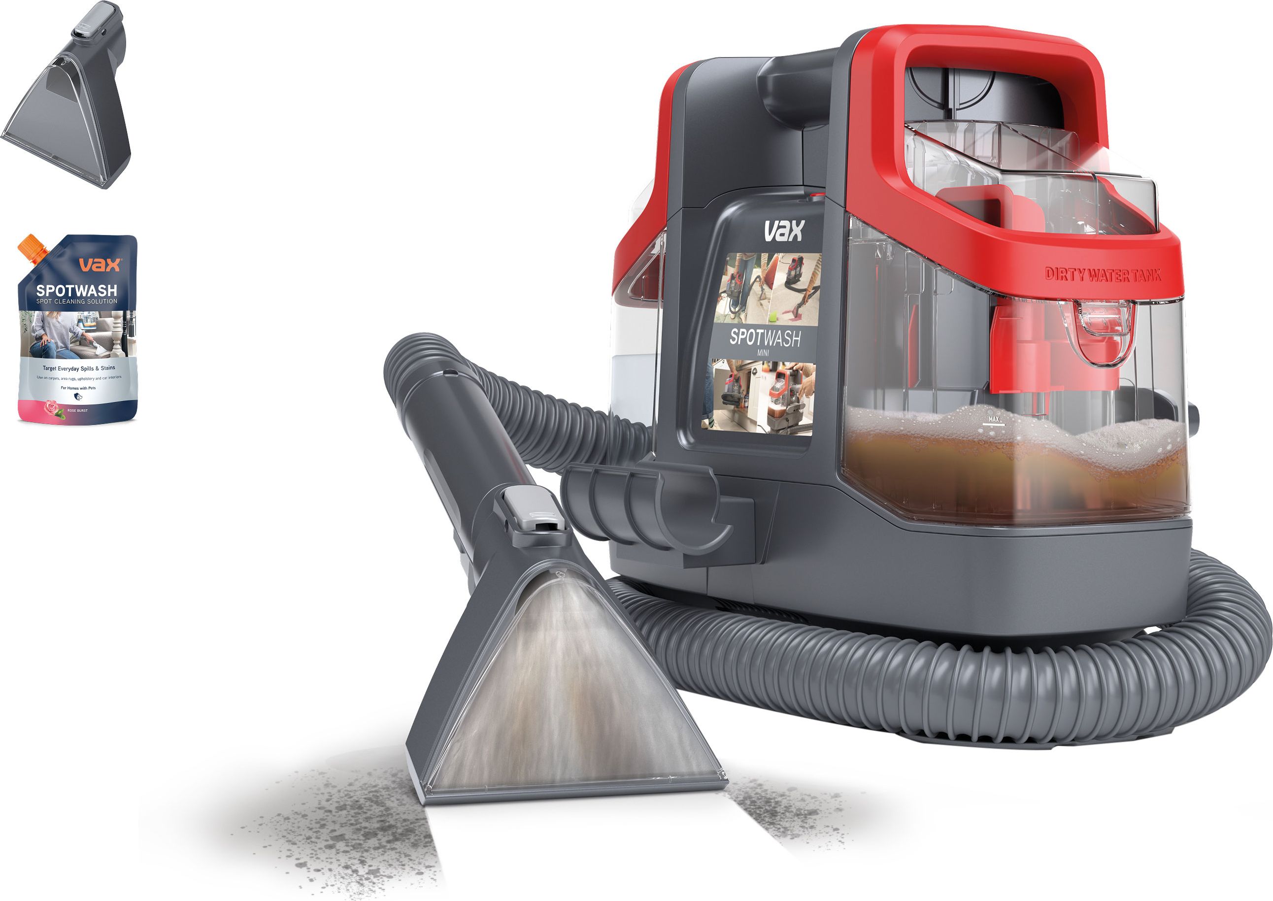 Vax SpotWash 1-1-143556 Carpet Cleaner Red
