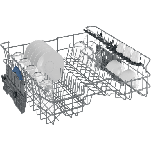 Beko b300 Standard Dishwasher - angled shot of upper basket