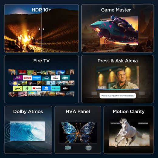 TCL 75" 4K Ultra HD Smart Fire TV  - Annotation - feature shot