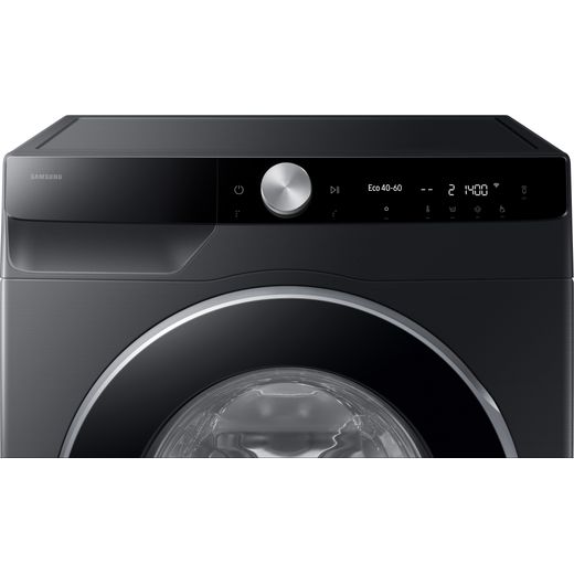 Samsung Series 6+ AI Energy AutoDose™ WW90DG6U85LBU1 9kg WiFi Connected Washing Machine with 1400 rpm - Black - Control panel