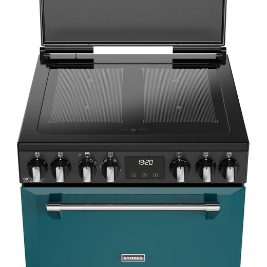 Stoves Richmond DX MRA 60Ei RTY 60cm Electric Cooker with Induction Hob - Deep Marine - Hob perspective