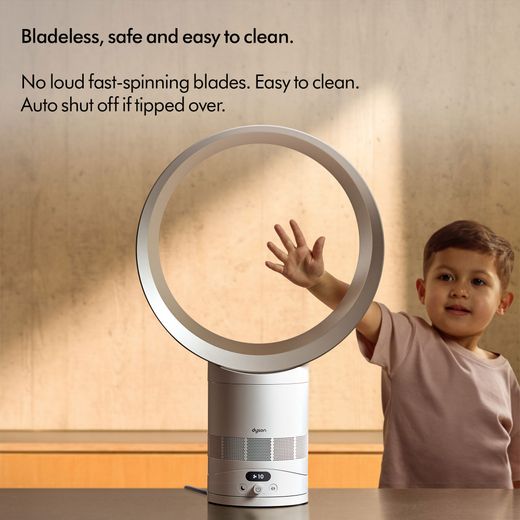 Dyson Cool CF1 Tower Fan - White - Annotation - Easy to clean shot