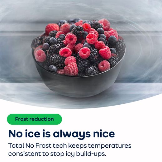Samsung Bespoke 70/30 Total No Frost Fridge Freezer - Silver - AO Annotation - Total-No-Frost