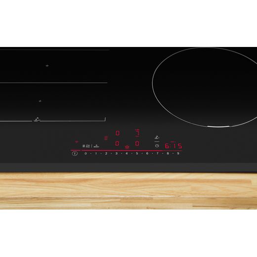 Bosch Series 6 PIX631HC1E 59cm Induction Hob - Black - control panel shot