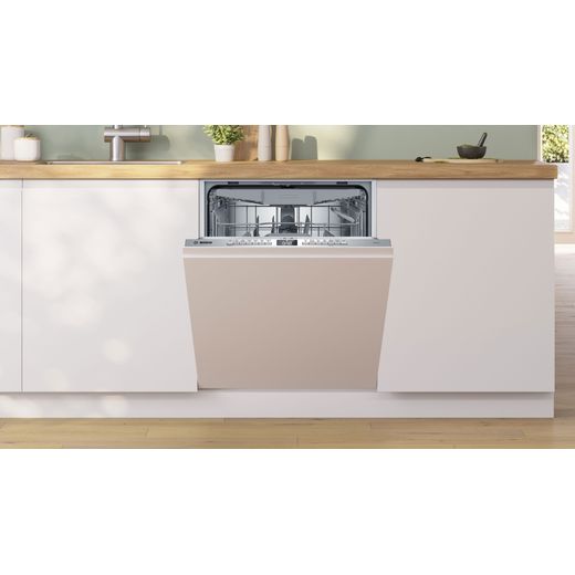 Bosch Series 4 Integrated Standard Dishwasher - Silver - Dishwasher in kitchen shot