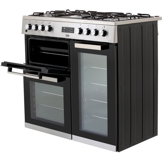 Beko KDVF90X 90cm Dual Fuel Range Cooker - Stainless Steel