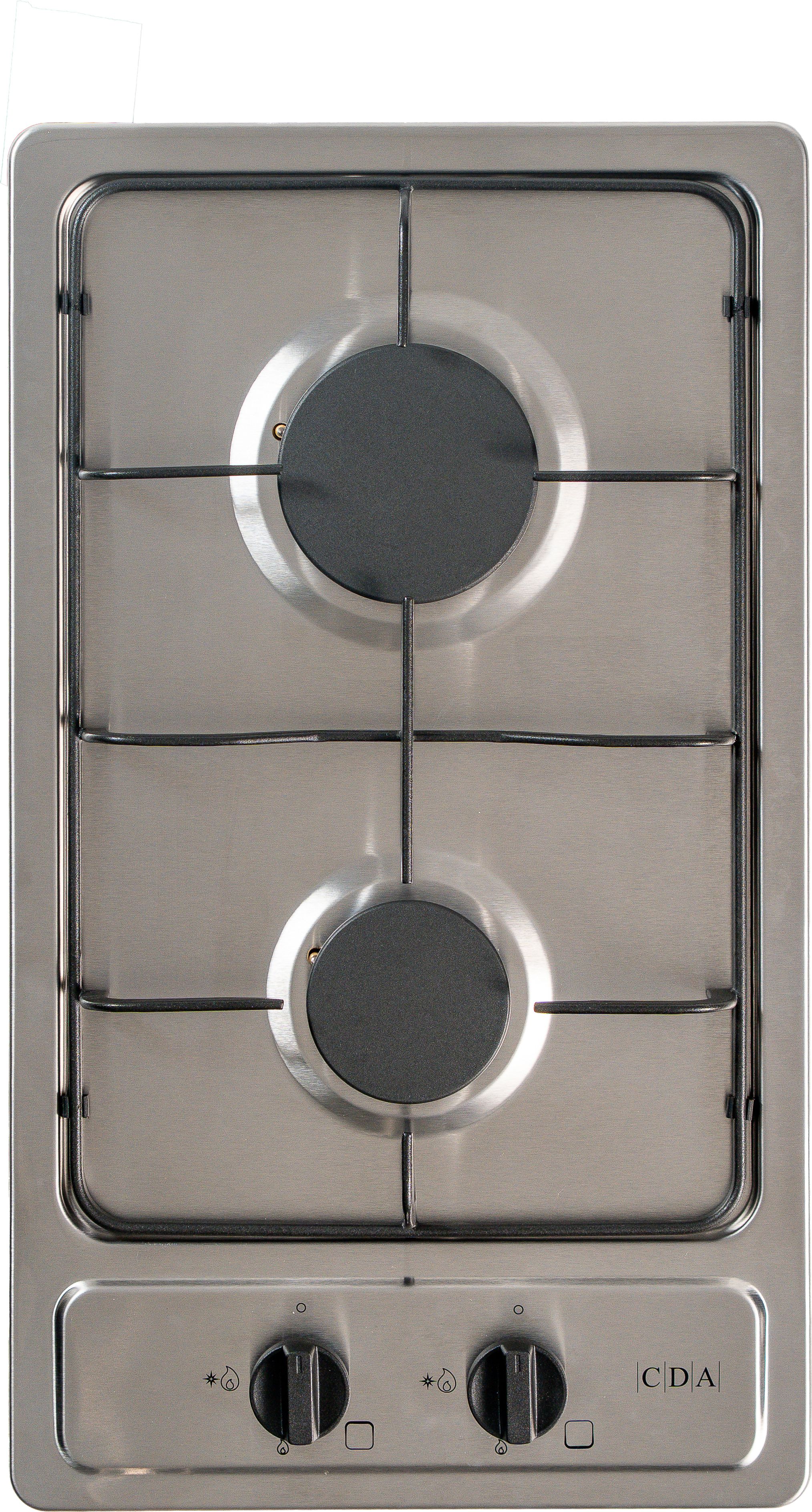 CDA 30cm Gas Hob - SCG030SS - 2 Burner - Stainless Steel