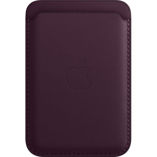 Apple Leather Wallet with Magsafe for iPhone 13 - Dark Cherry