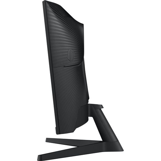 Samsung Odyssey G55C 27" Quad HD 165Hz Gaming Monitor - Black - side shot