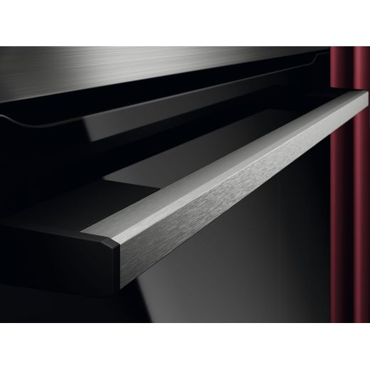 AEG SurroundCook OU5PB40PM Built In Electric Single Oven with Pyrolytic Cleaning - Stainless Steel - Handle closeup