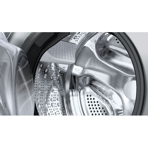 Siemens IQ-700 i-Dos™ 10.5Kg / 6.0Kg Washer Dryer - White - Close up drum shot