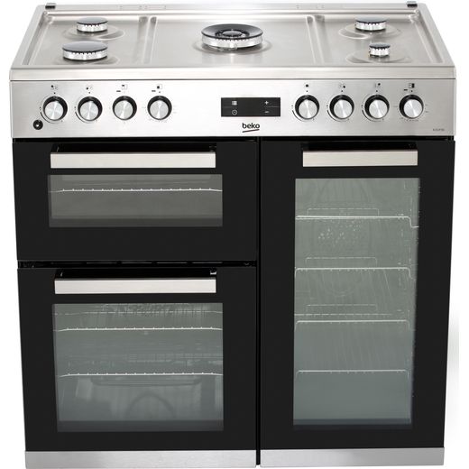 Beko KDVF90X 90cm Dual Fuel Range Cooker - Stainless Steel