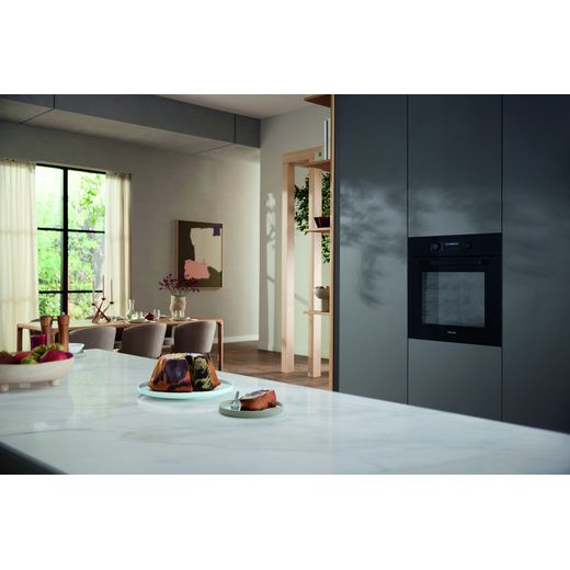 Miele H 2861 B Wifi Connected Built In Electric Single Oven - Black - Oven in kitchens shot 