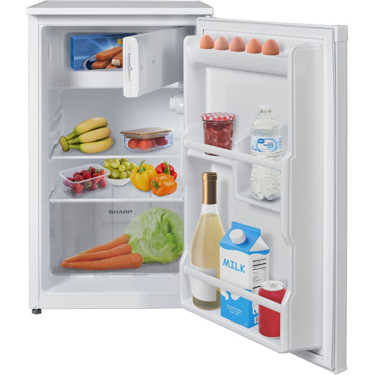 SJ-UE080M4W_WH | Sharp Fridge | White | ao.com