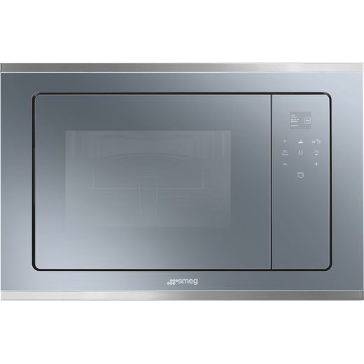 Smeg Cucina FMI420S2 Built In Combination microwave - Silver Glass