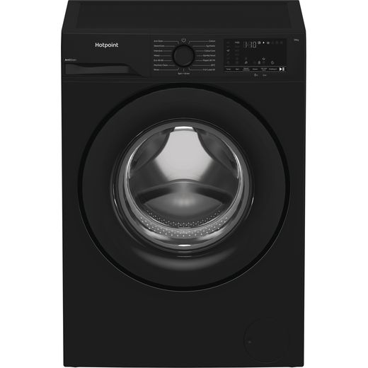 Hotpoint AntiStain H 101B ANTI STAIN UK Washing Machine with 1400 rpm - Black - Front shot