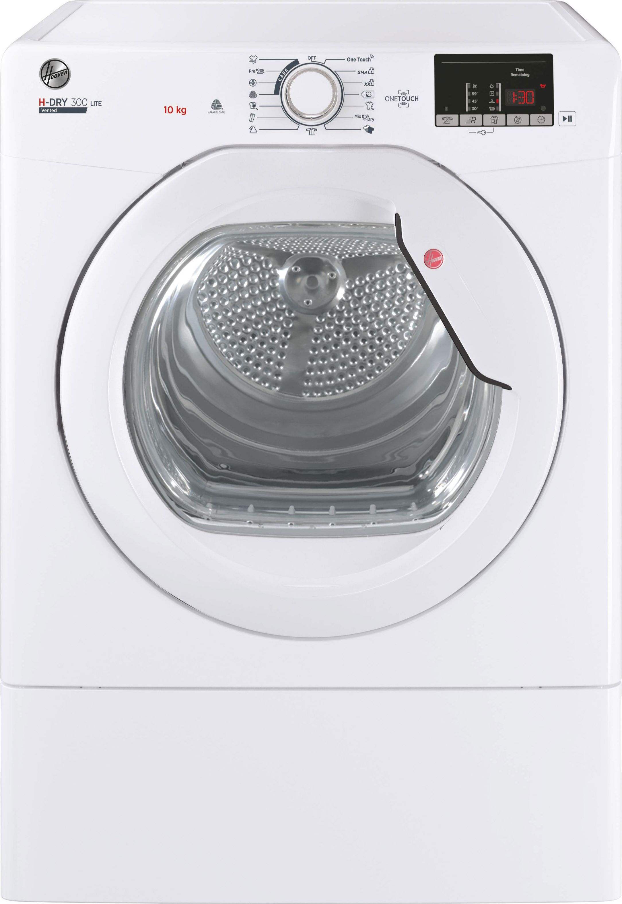 Hoover 10kg Vented Tumble Dryer - White - Anti-Allergy, NFC Connectivity