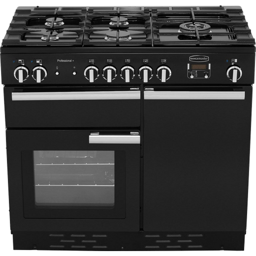 Rangemaster Professional Plus 100cm Dual Fuel Range Cooker - Black