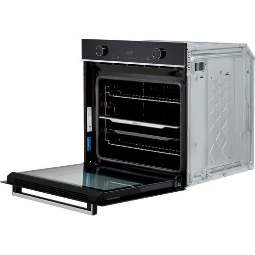 Beko AeroPerfect™ RecycledNet® Built In Electric Single Oven - Stainless Steel - Door open