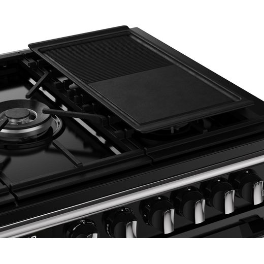 Stoves Richmond 110cm Dual Fuel Range Cooker - Black - Hot plate shot 