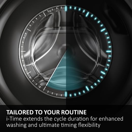 Haier X Series 5 HD80-D357GU1-UK Wifi Connected 8Kg Heat Pump Tumble Dryer - Graphite - Annotation - i Time shot