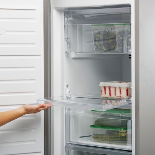 Smeg Frost Free Upright Freezer - Silver