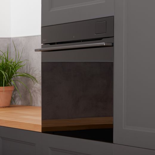 Hisense Hi8 BlackLine BAS6AH8BUKWF Wifi Connected Built In Electric Single Oven - Jet Black - Oven in kitchen