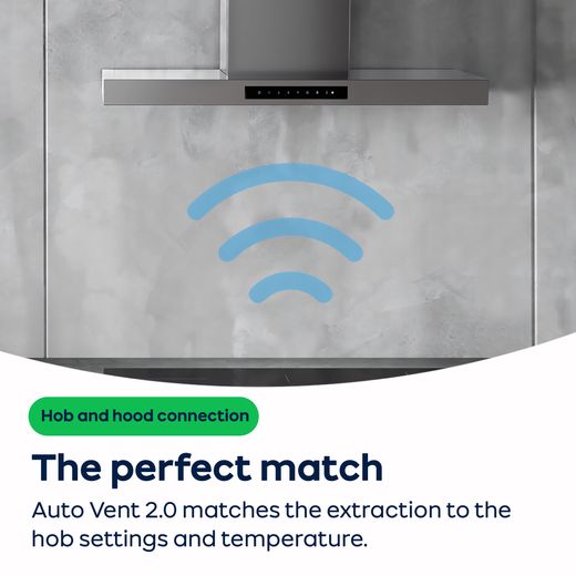 Smeg Linea KV194B3 90cm Chimney Cooker Hood - Black - AO Annotation - Auto-Vent-2