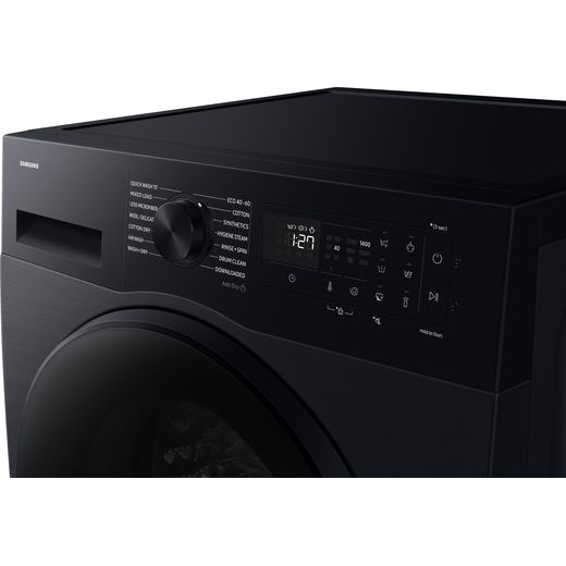 Samsung Series 5 AI Energy WD11DG5B15BB Wifi Connected 11Kg / 6Kg Washer Dryer with 1400 rpm - Black - Control panel