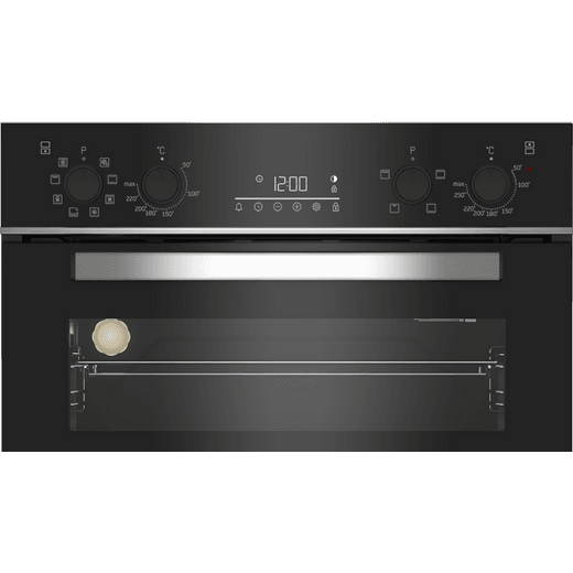 Beko RecycledNet® Built In Electric Double Oven - Black / Glass - Control panel
