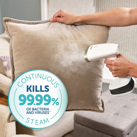 Breville Steam Generator Iron - White / Gold - Annotation - Kills 99.99% germs shot
