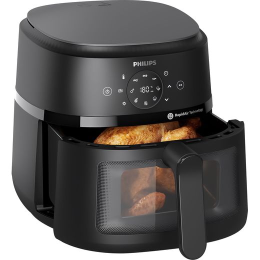 Philips 2000 Series NA230/09 Air Fryer - Black - Right perpsective shot