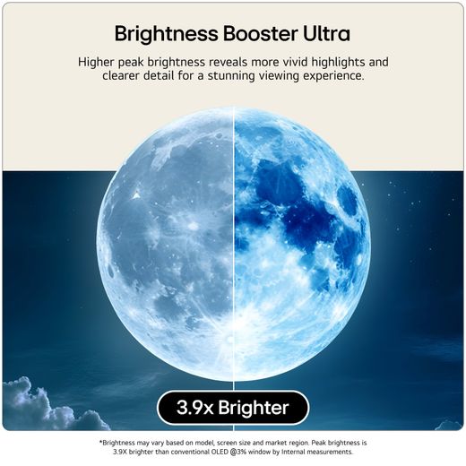 LG evo AI G6 55" 4K Ultra HD OLED Smart TV [2026] - Annotation - Brightness booster ultra