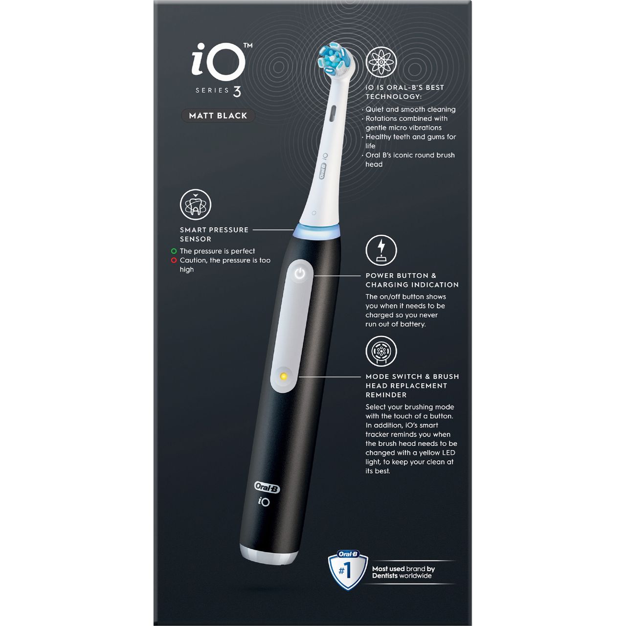 Oral-B iOシリーズ Bi03 マットブラック Amazon.co.jp: IOG52J62KBK(マットブラック) オーラルB IO