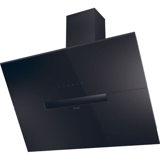 Haier HADG9CBS4BWIFI Wifi Connected 90cm Chimney Cooker Hood - Black - Left perpsective shot
