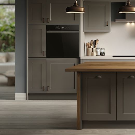 Hisense Hi2 BI626PBUPUK Built In Electric Single Oven with Pyrolytic Cleaning - Jet Black - Oven in kitchen