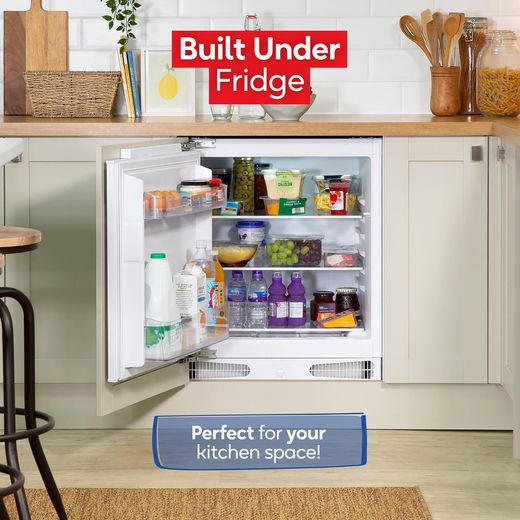 Russell Hobbs RH82BULF1E1W Fridge White - Annotation - built in shot 