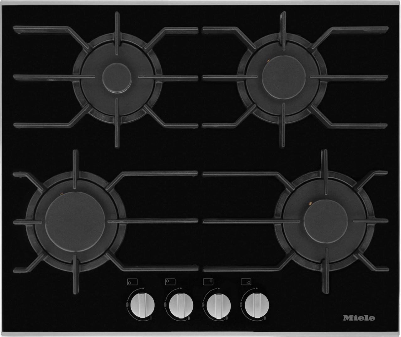 Miele KM3010 63cm Gas Hob - Black, Black